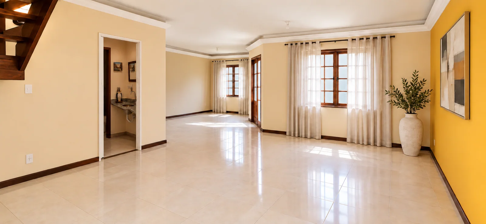 Sala · 60 m² para viver